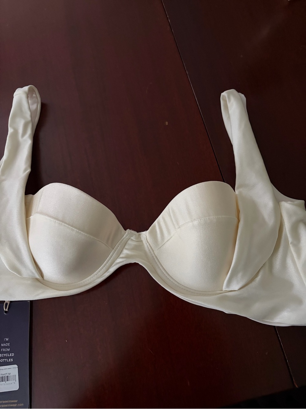 Women’s Cream Underwire Bikini Top - Padded Support